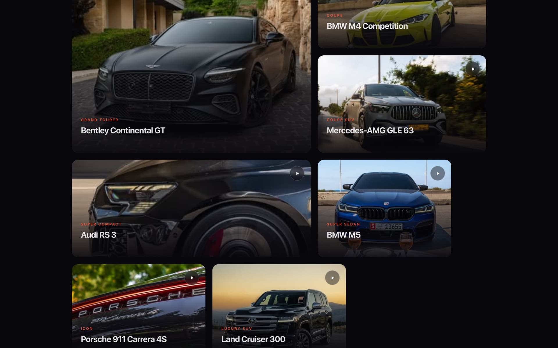 TurboTalks site section with review cards and photography